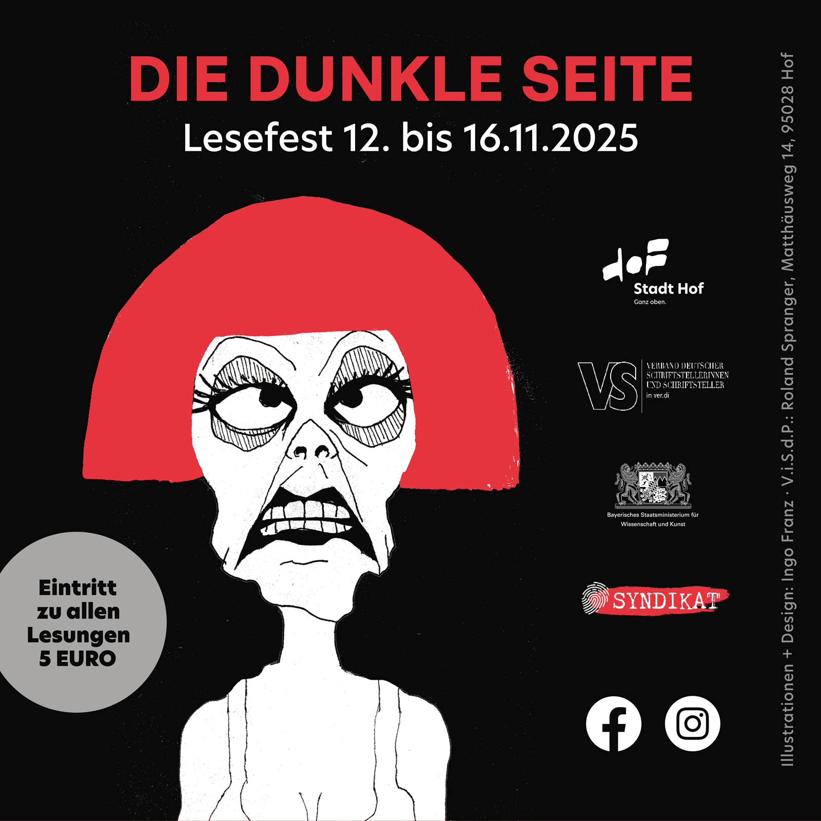 Krimi-Lesefest auch in Helmbrechts Rehau und Schwarzenbach/Saale
